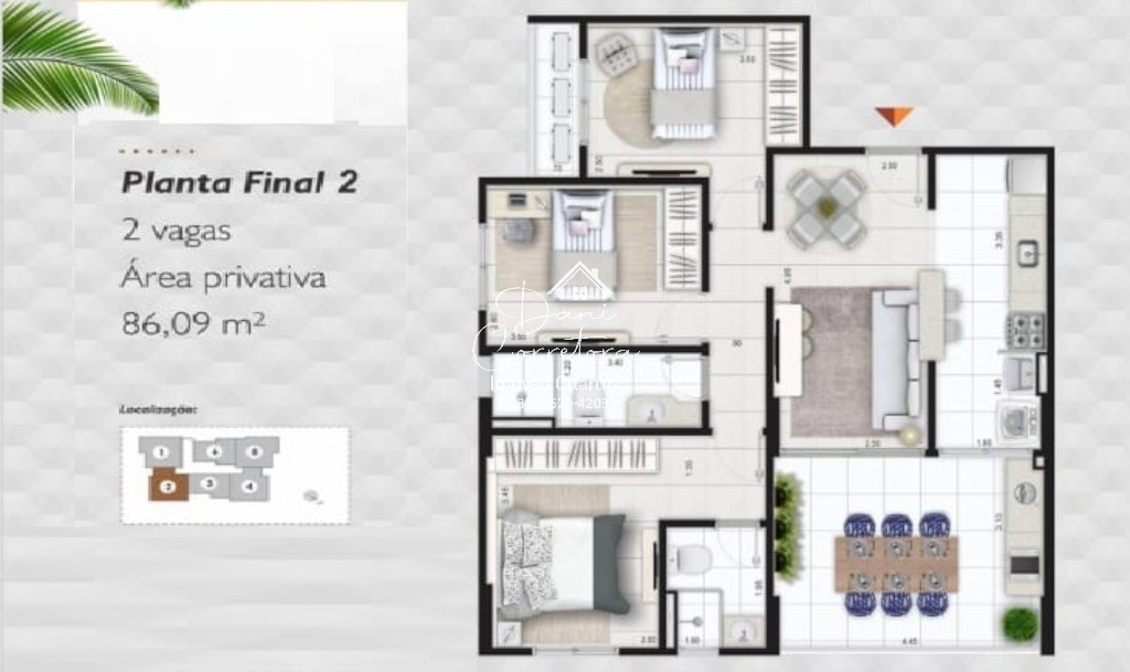 Apartamento, 3 quartos, 86 m² - Foto 47