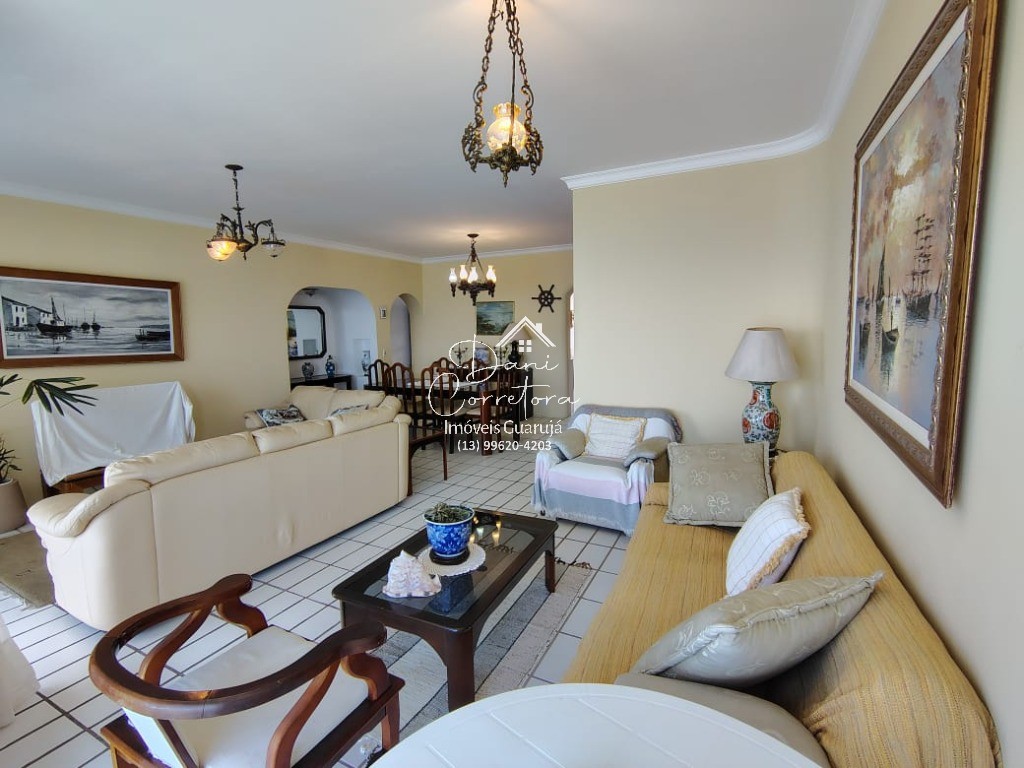 Apartamento à venda com vista para o oceano e sacada no Morro do Maluf, Pitangueiras: 3 quartos, 1 suíte, 2 salas, 3 banheiros, 1 vaga, 145m². em Pitangueiras, Guarujá — foto 3