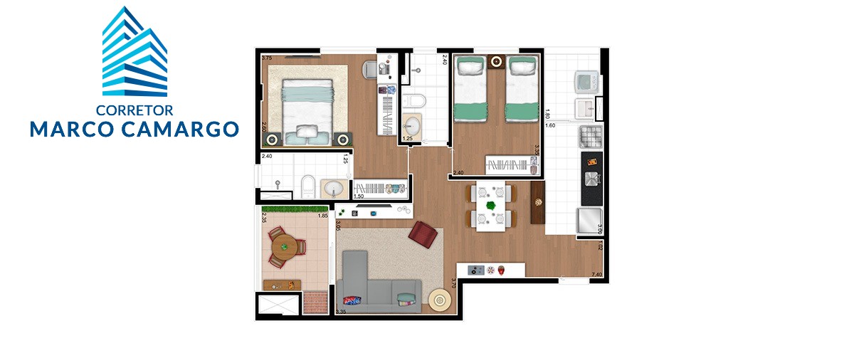 Apartamento, 2 quartos, 68 m² - Foto 29