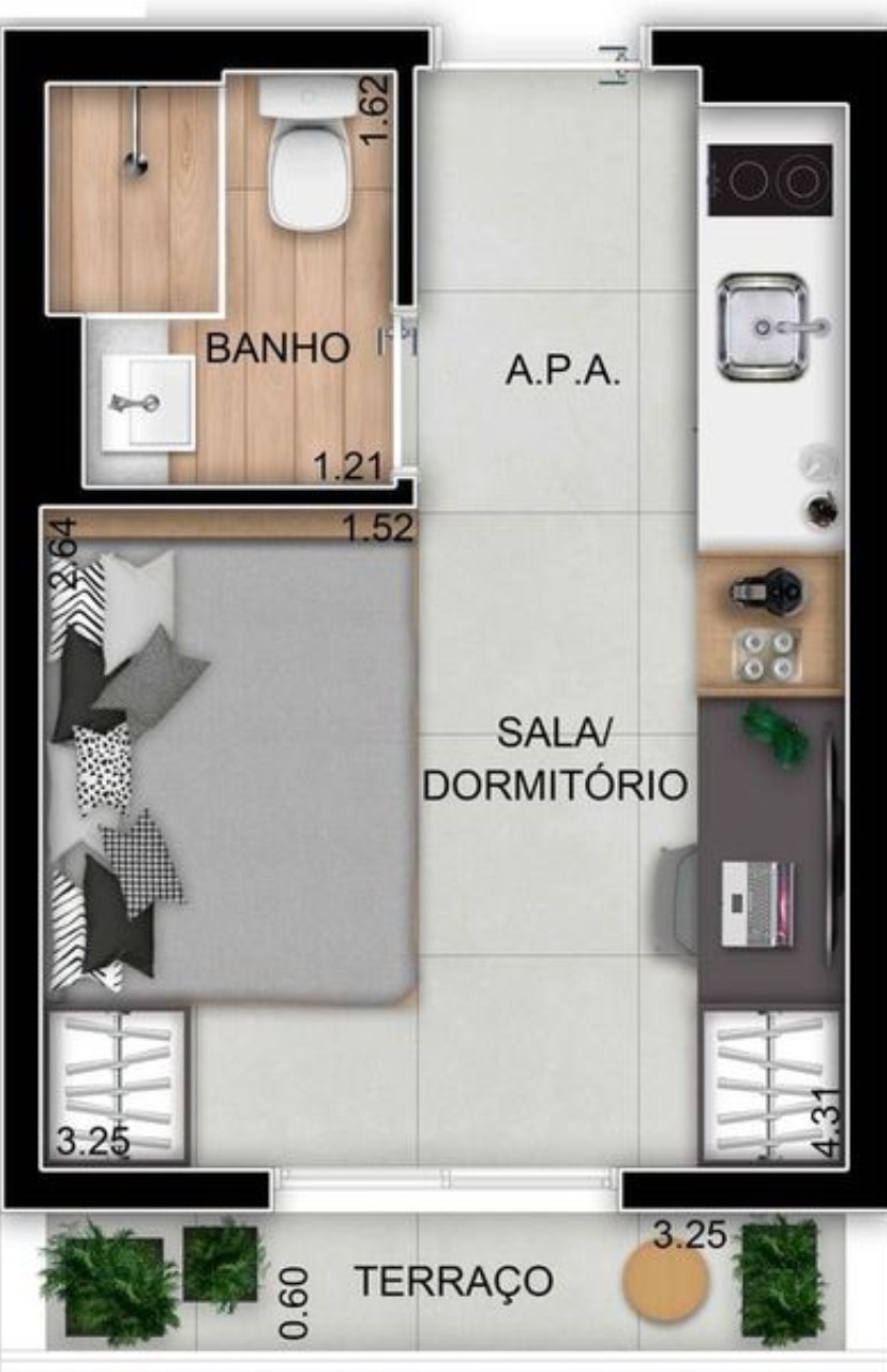 Apartamento, 2 quartos, 46 m² - Foto 37