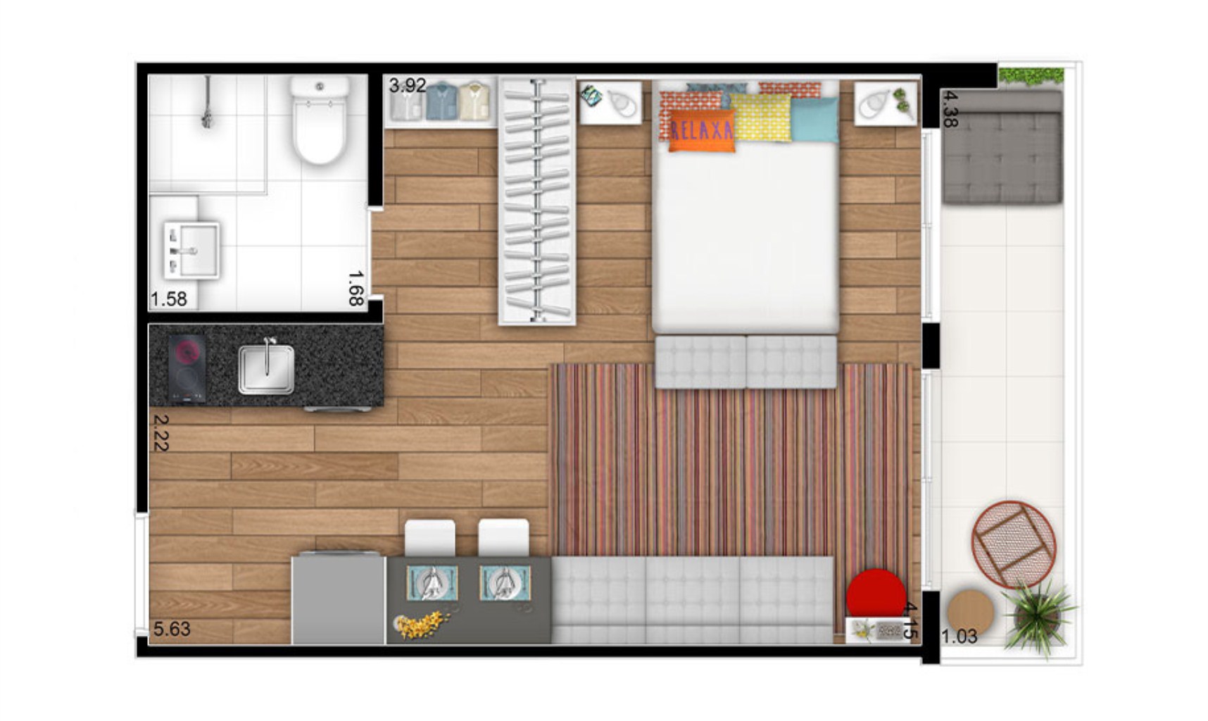 Apartamento, 1 quarto, 30 m² - Foto 12