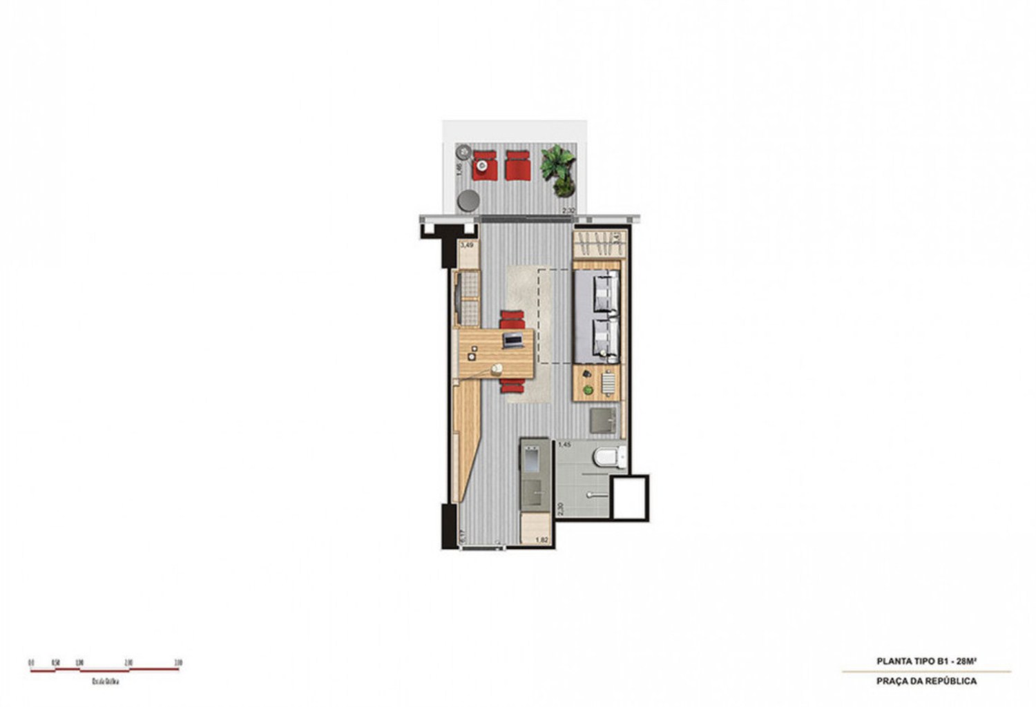 Apartamento, 1 quarto, 31 m² - Foto 11