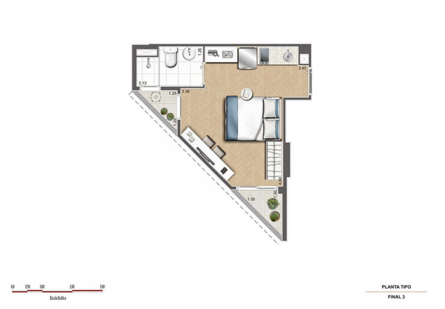 Apartamento, 1 quarto, 25 m² - Foto 11