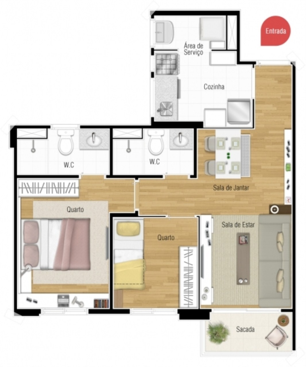 Apartamento, 2 quartos, 54 m² - Foto 22