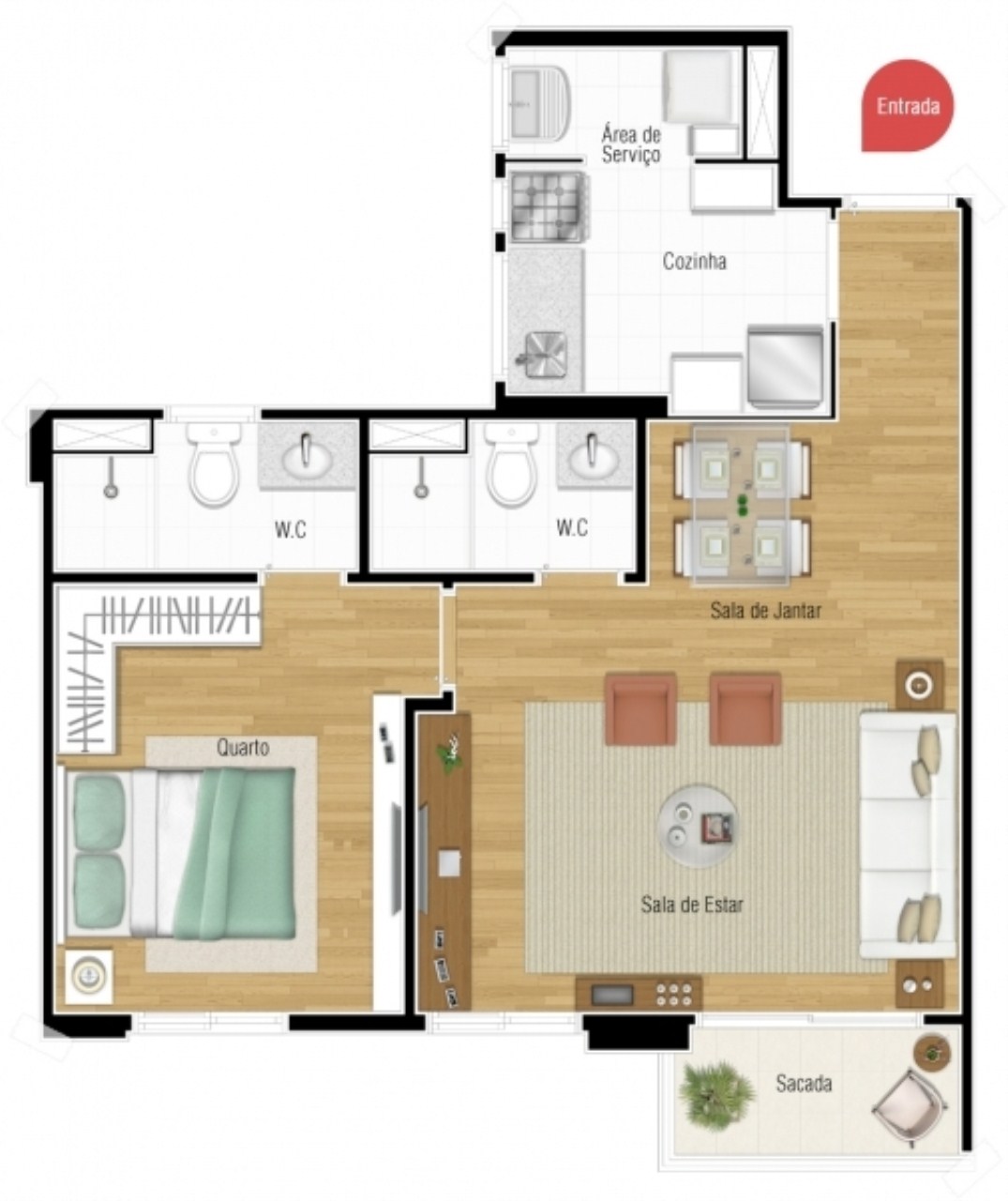 Apartamento, 2 quartos, 54 m² - Foto 23