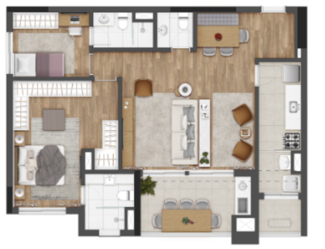 Apartamento, 2 quartos, 90 m² - Foto 29