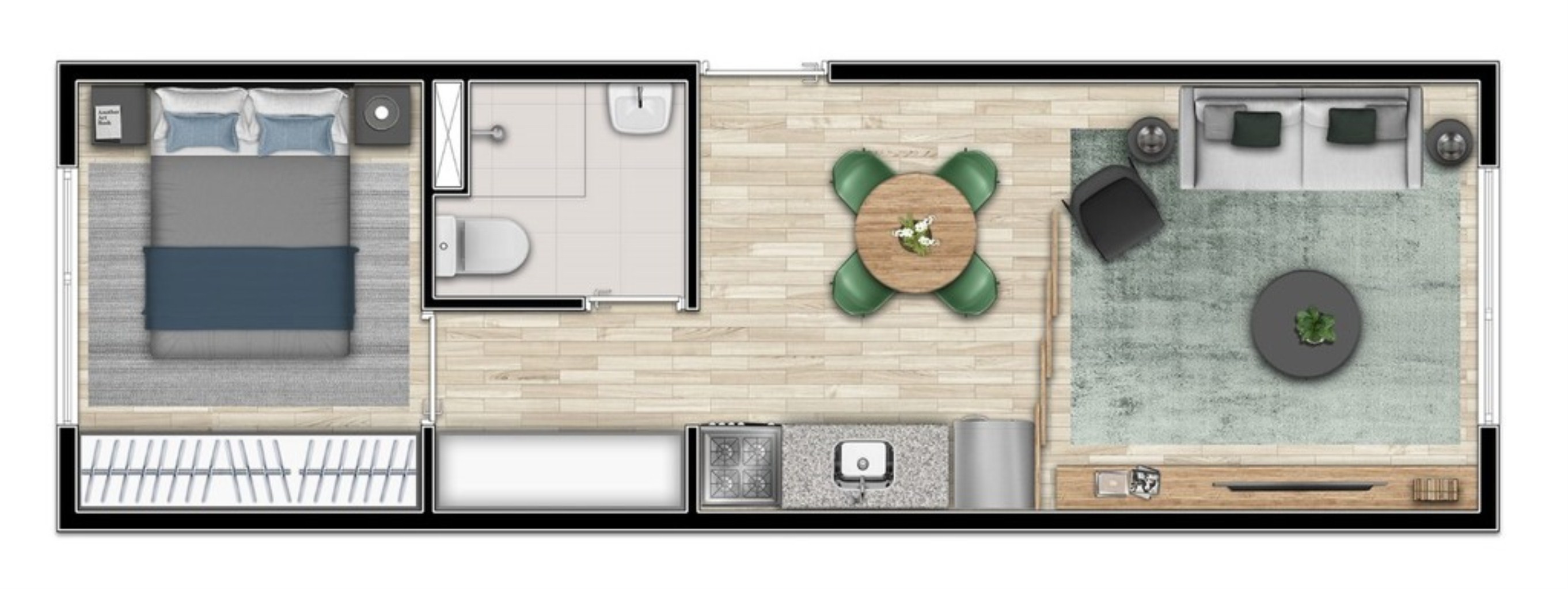 Apartamento, 1 quarto, 24 m² - Foto 19