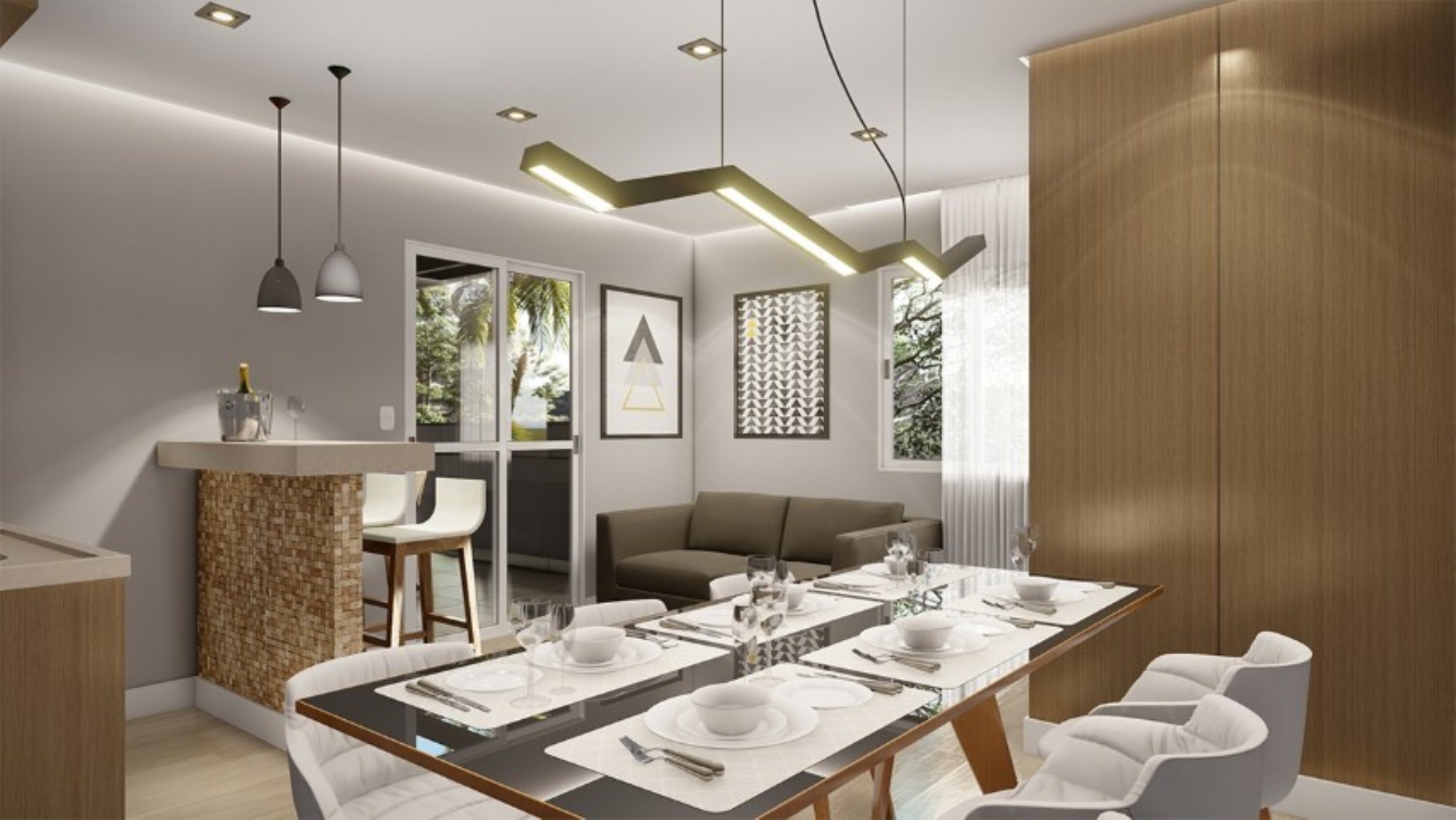 Apartamento à venda com 1 quarto, 59m² - Foto 3