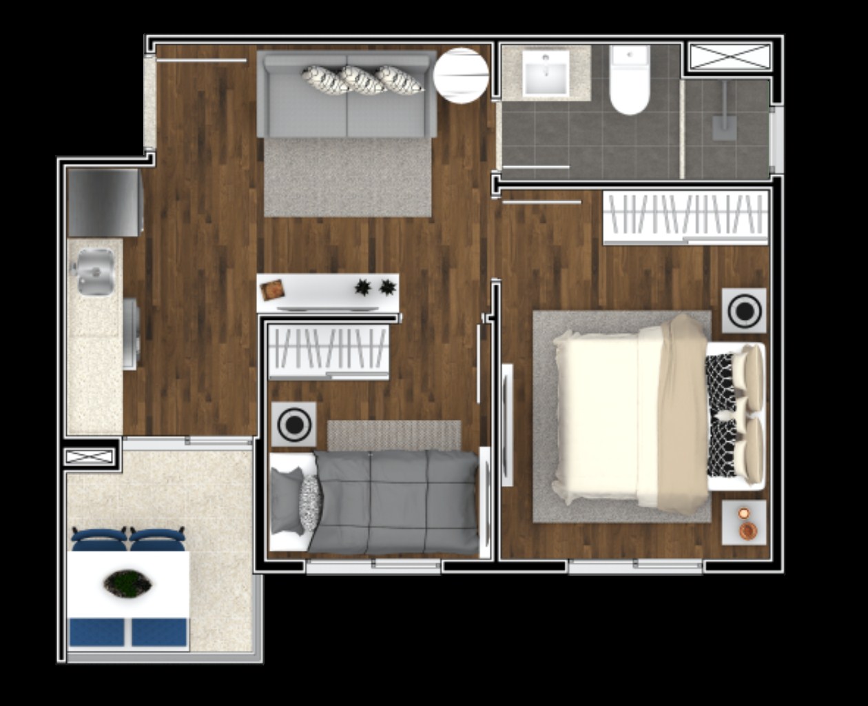 Apartamento à venda com 1 quarto, 59m² - Foto 26
