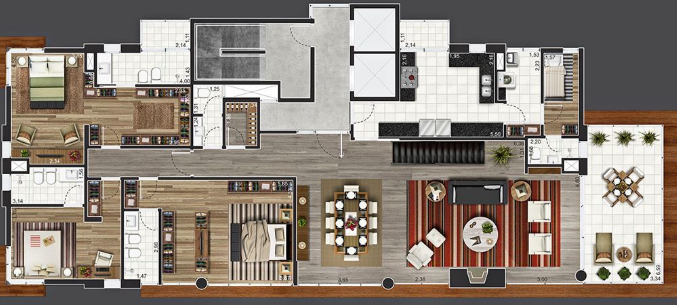 Apartamento à venda com 2 quartos, 128m² - Foto 8