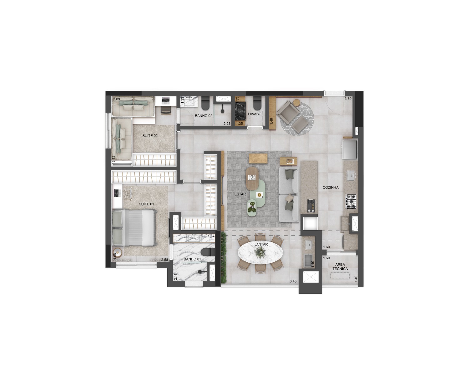 Apartamento, 2 quartos, 18675 m² - Foto 16