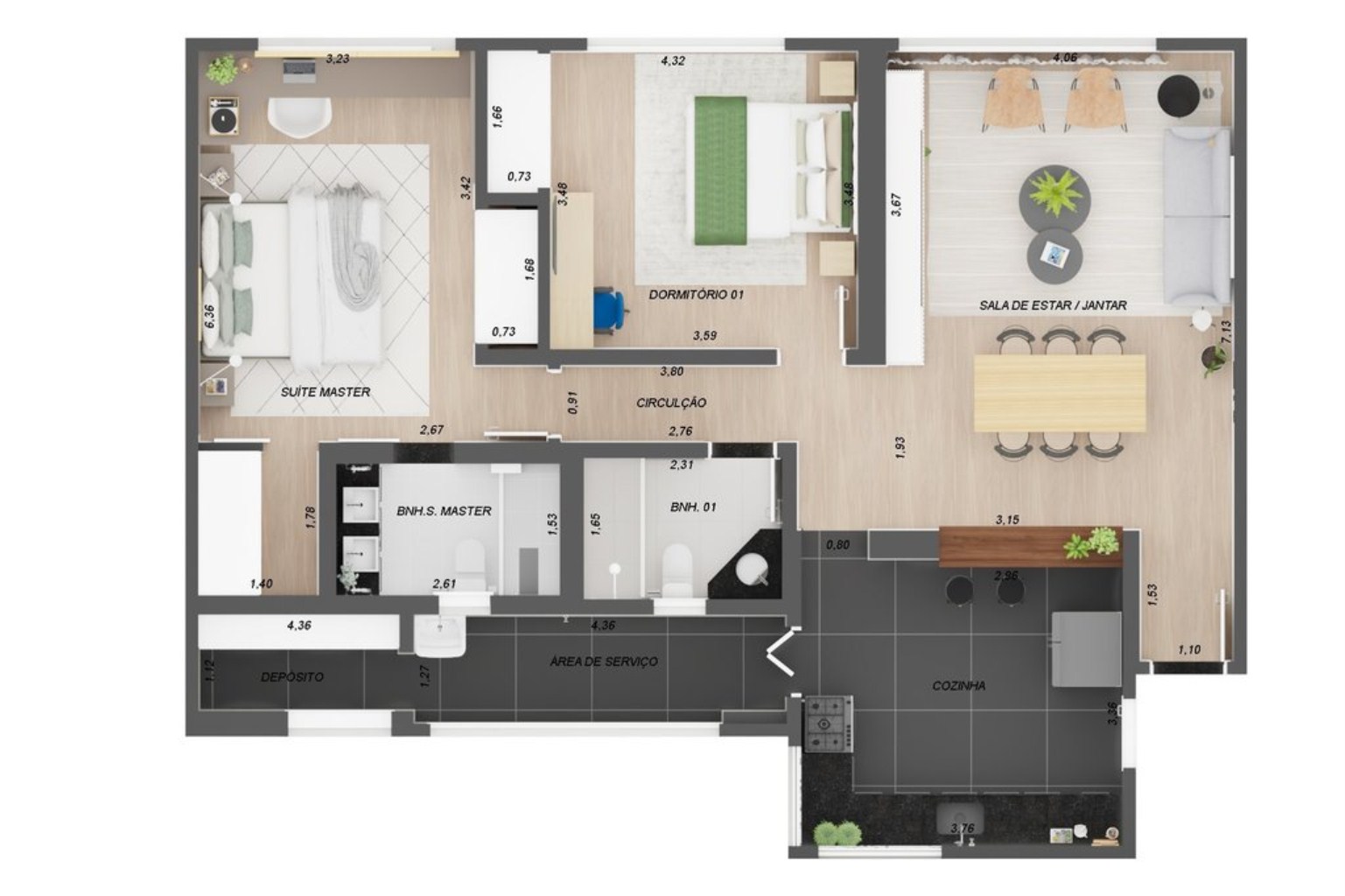 Apartamento, 2 quartos, 103 m² - Foto 9