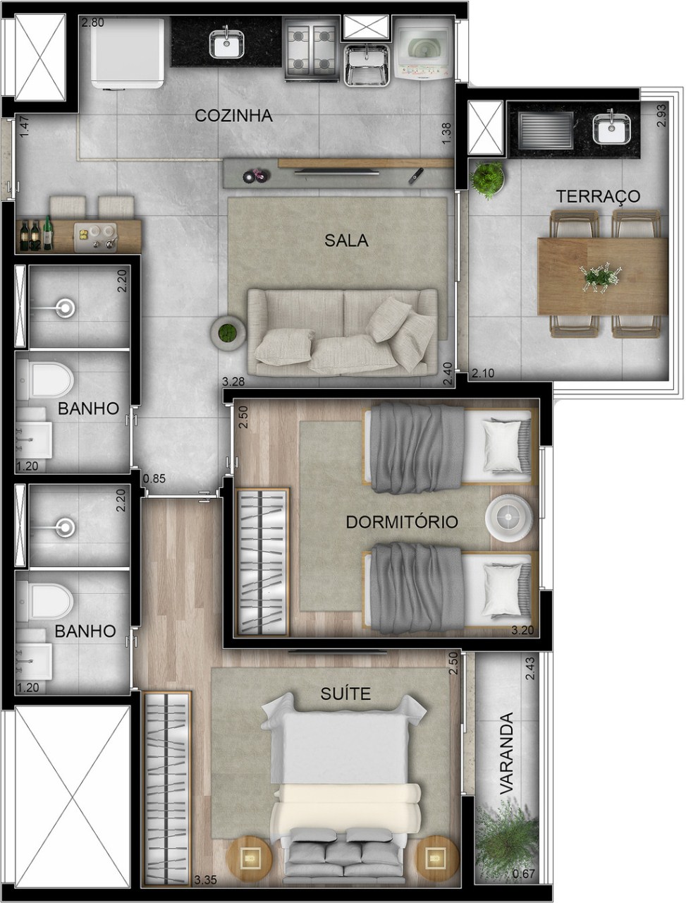 Apartamento, 3 quartos, 76 m² - Foto 22