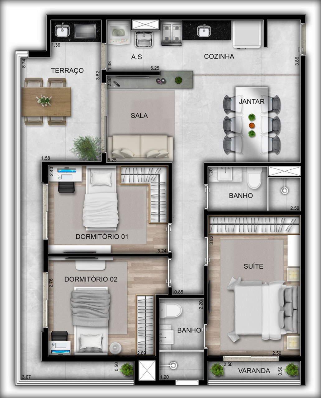 Apartamento, 3 quartos, 76 m² - Foto 24