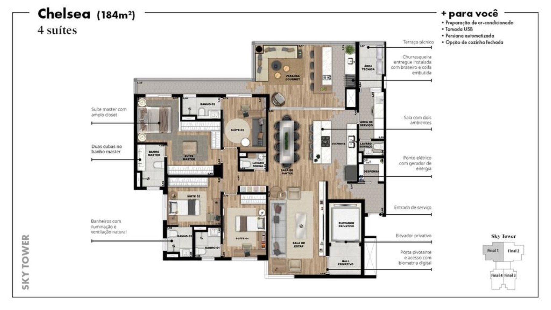 Apartamento, 4 quartos, 187 m² - Foto 41