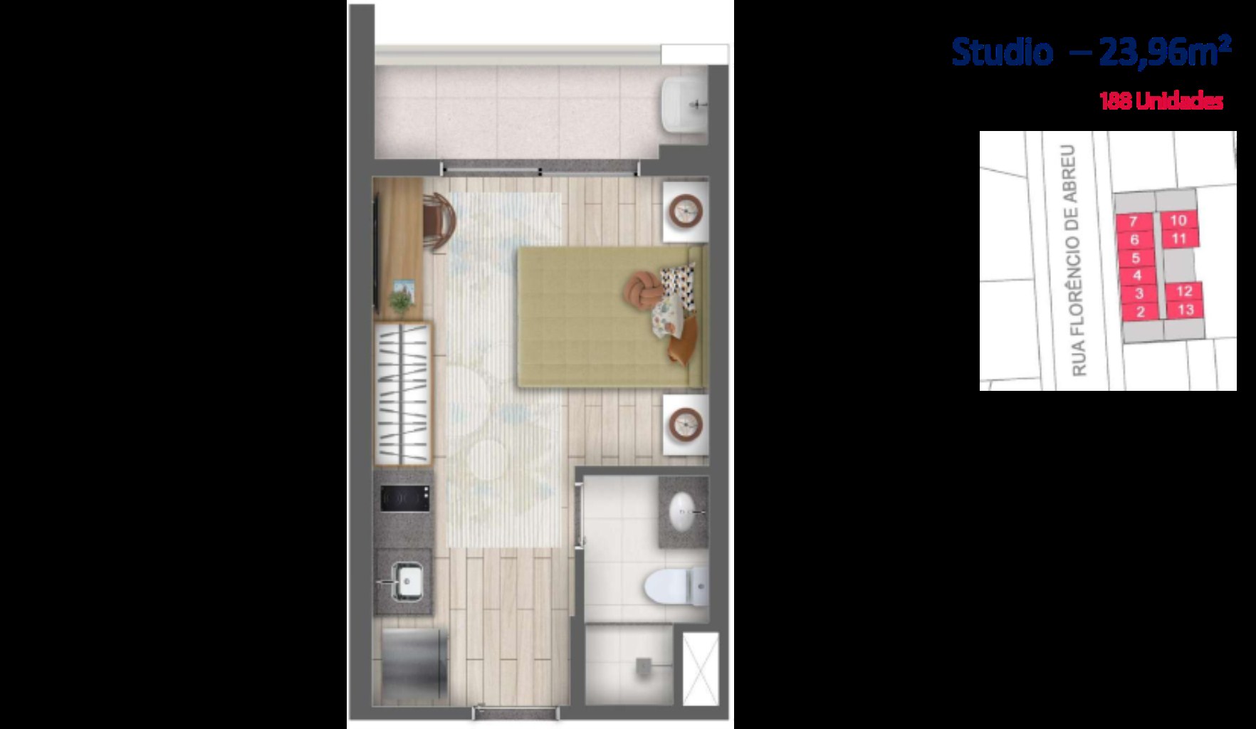 Apartamento, 1 quarto, 23 m² - Foto 16