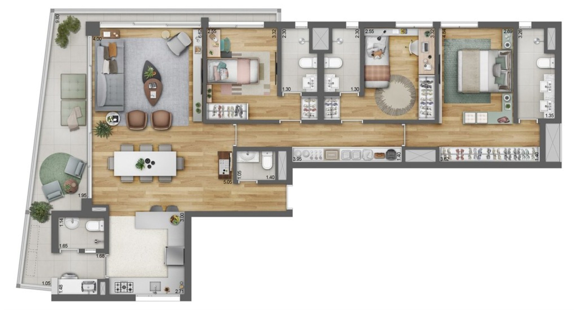 Apartamento, 3 quartos, 103 m² - Foto 23