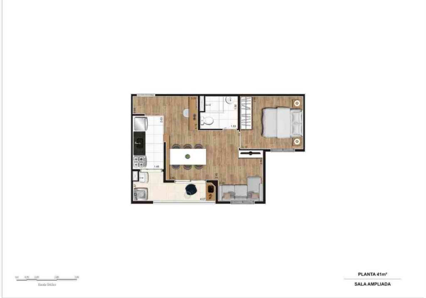 Apartamento, 2 quartos, 41 m² - Foto 11