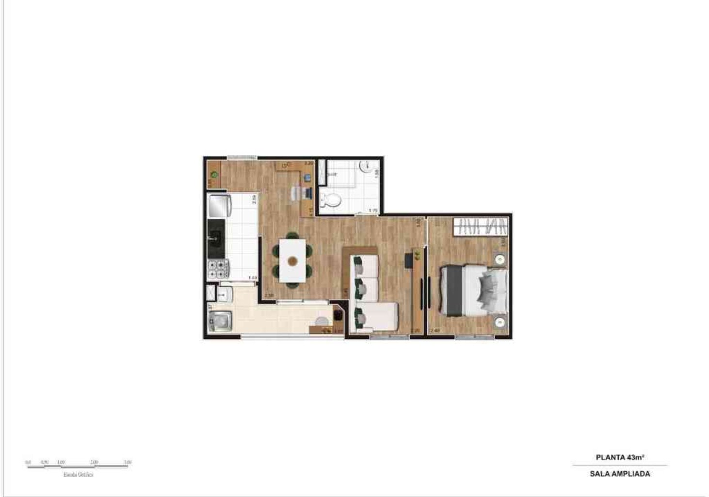 Apartamento, 2 quartos, 41 m² - Foto 14