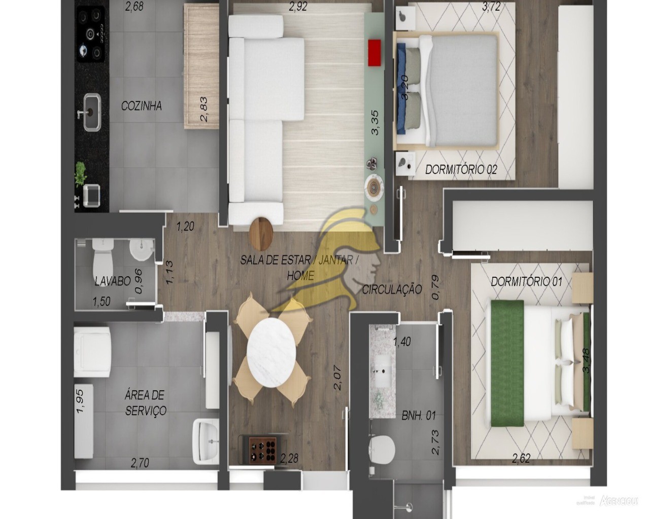 Apartamento, 2 quartos, 65 m² - Foto 47