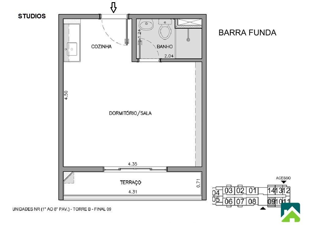 Apartamento, 1 quarto, 26 m² - Foto 11