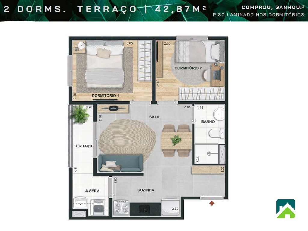 Apartamento, 2 quartos, 41 m² - Foto 19