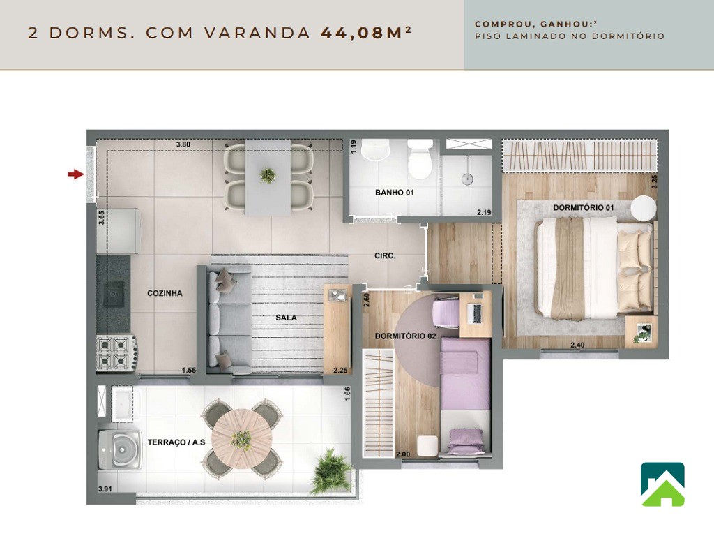 Apartamento, 1 quarto, 28 m² - Foto 32