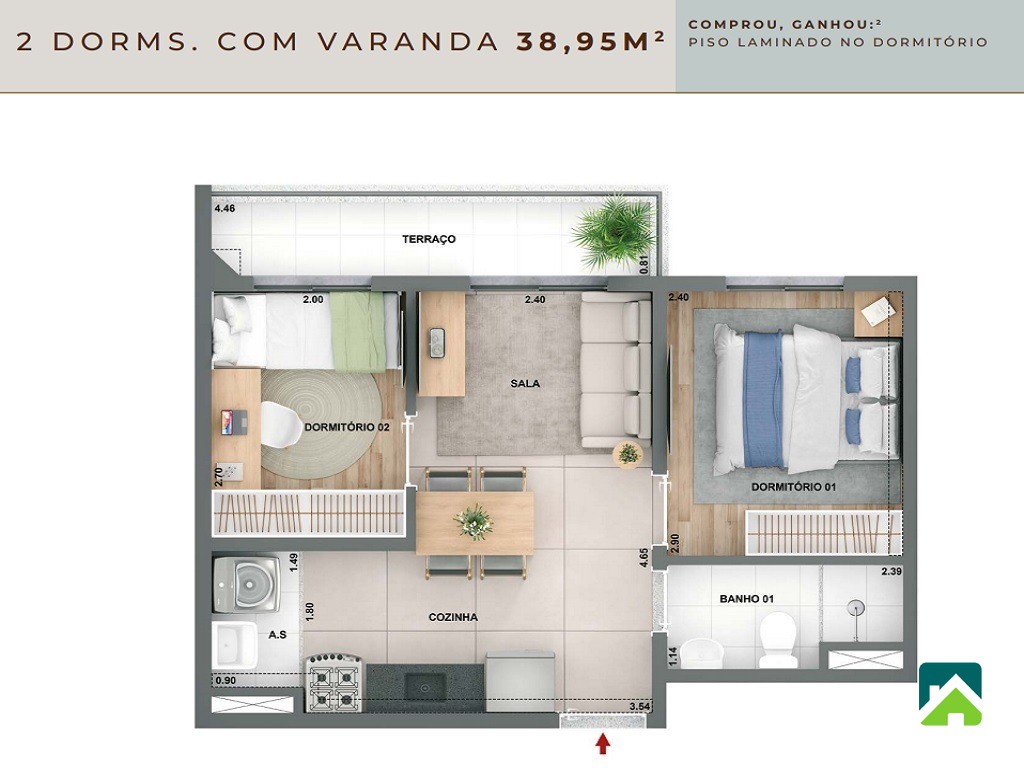 Apartamento, 1 quarto, 28 m² - Foto 30