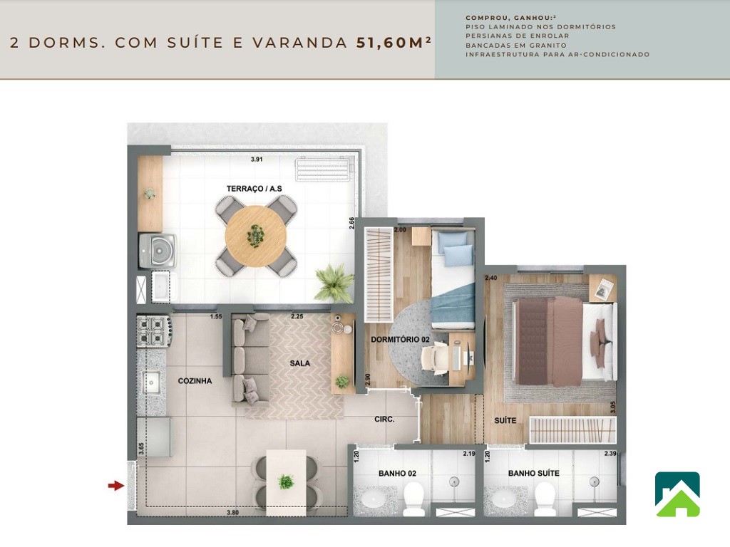 Apartamento, 1 quarto, 28 m² - Foto 29