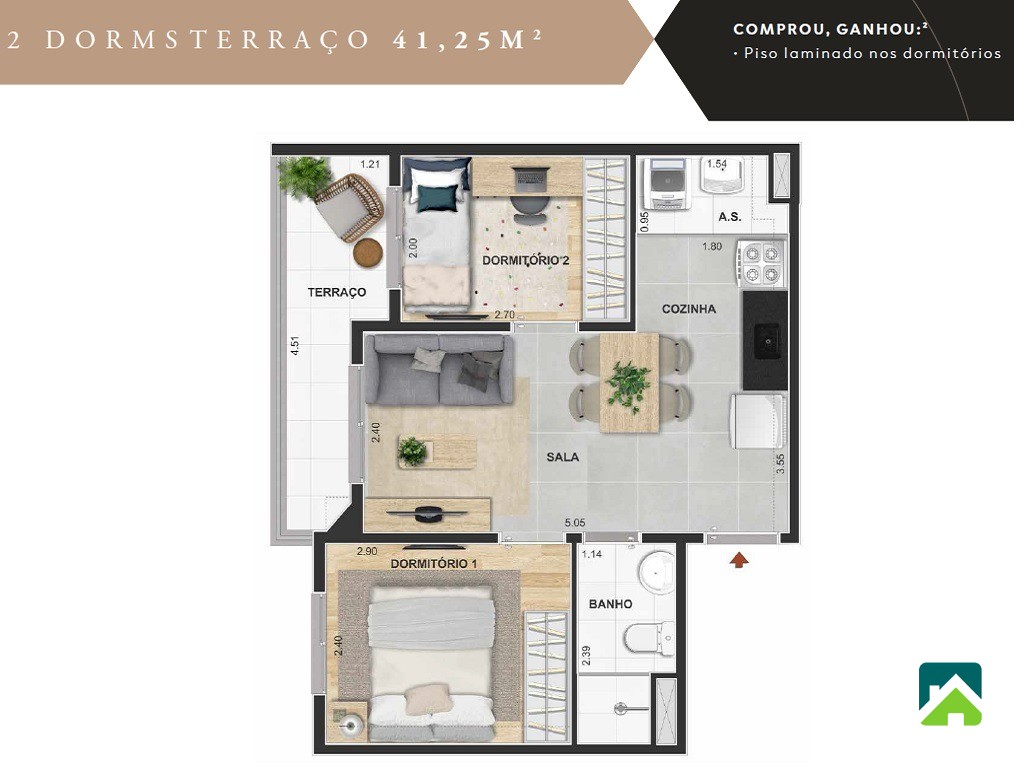 Apartamento, 2 quartos, 41 m² - Foto 10