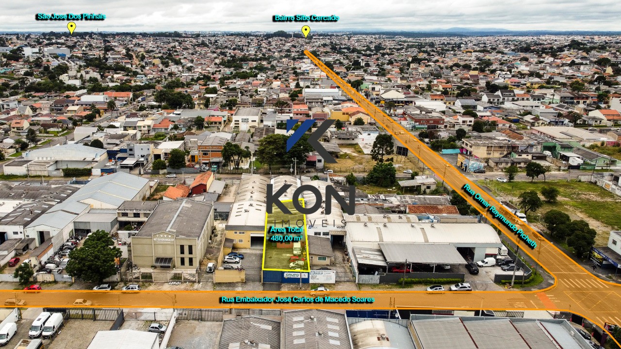 Lote,Terreno com Galpão prox BR a Venda no Xaxim Curitiba PR