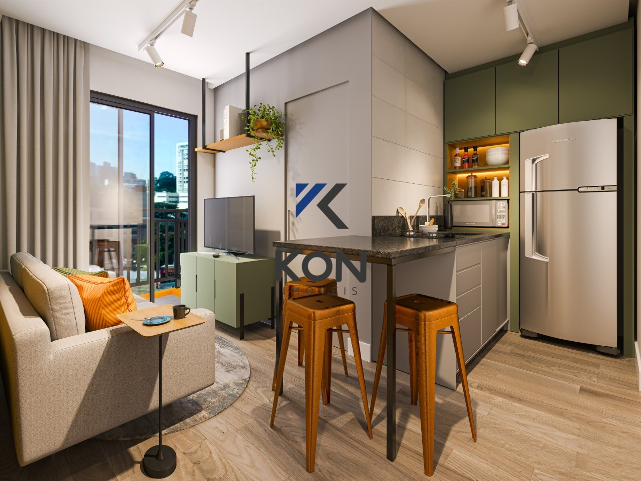 Apartamentos de 1 quarto na planta. - foto 8