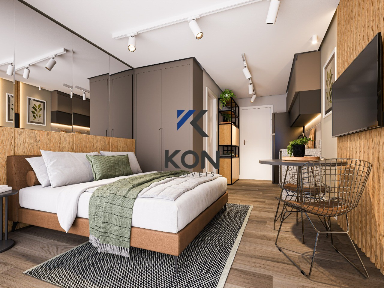 Apartamentos de 1 quarto na planta. - foto 4