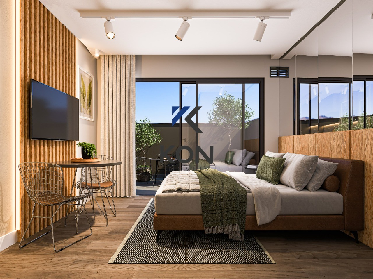 Apartamentos de 1 quarto na planta. - foto 1