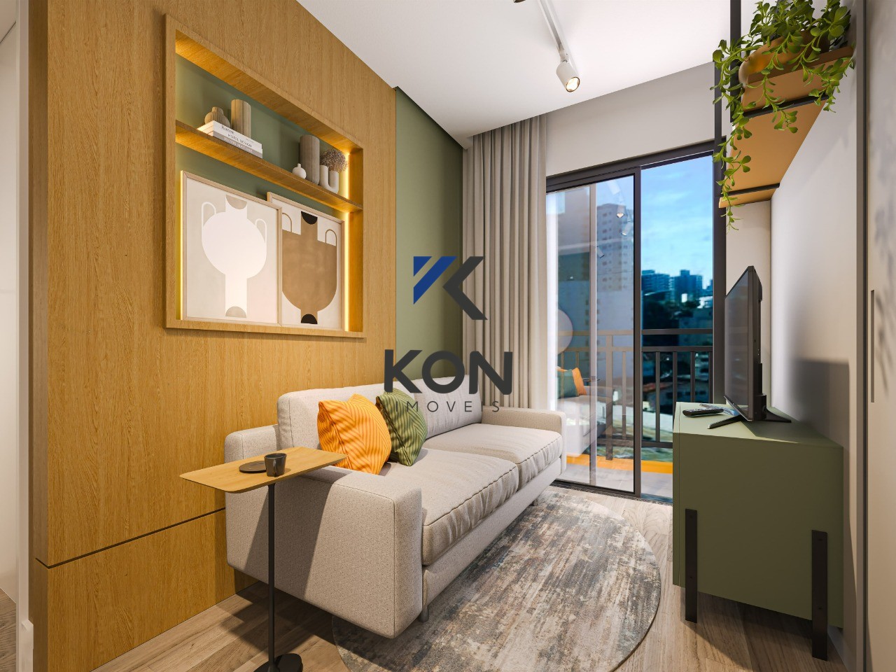 Apartamentos de 1 quarto na planta. - foto 7