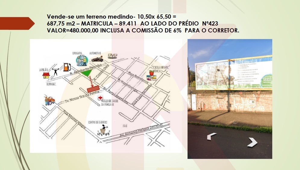 Excelente oportunidade, terreno disponível para venda: Possui uma ótima localização.