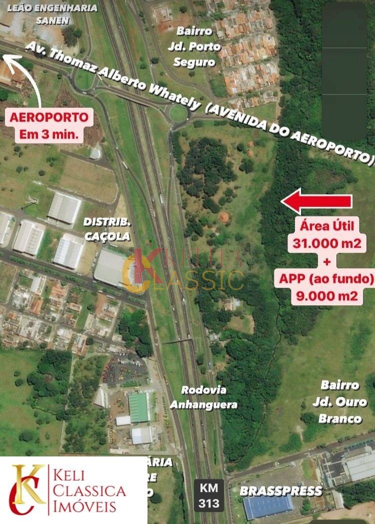 O terreno fica ao lado do Trevo da Rodovia com a Avenida do Aeroporto (Av. Thomaz Alberto Whately). - TE00021