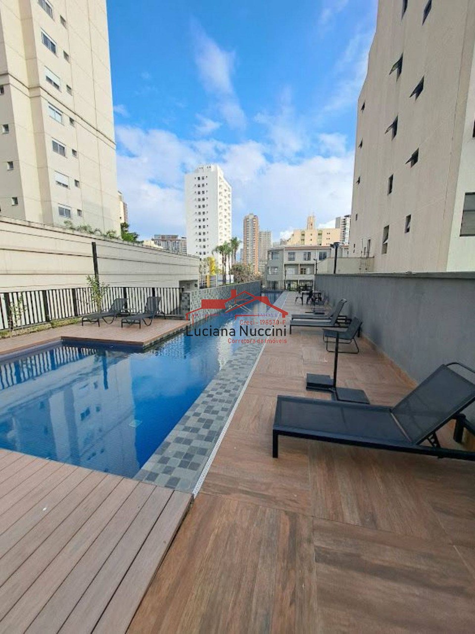 Studio de luxo em condomínio seguro e moderno - piscinas, ac