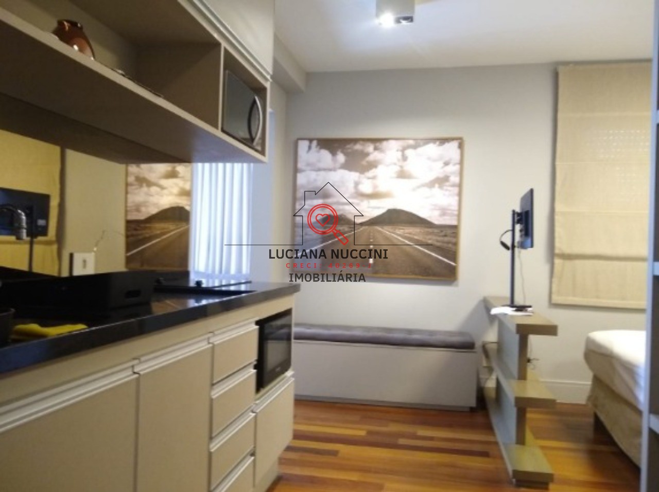 Aluguel de lindo STUDIO mobiliado com lazer completo no bairro dos Jardins