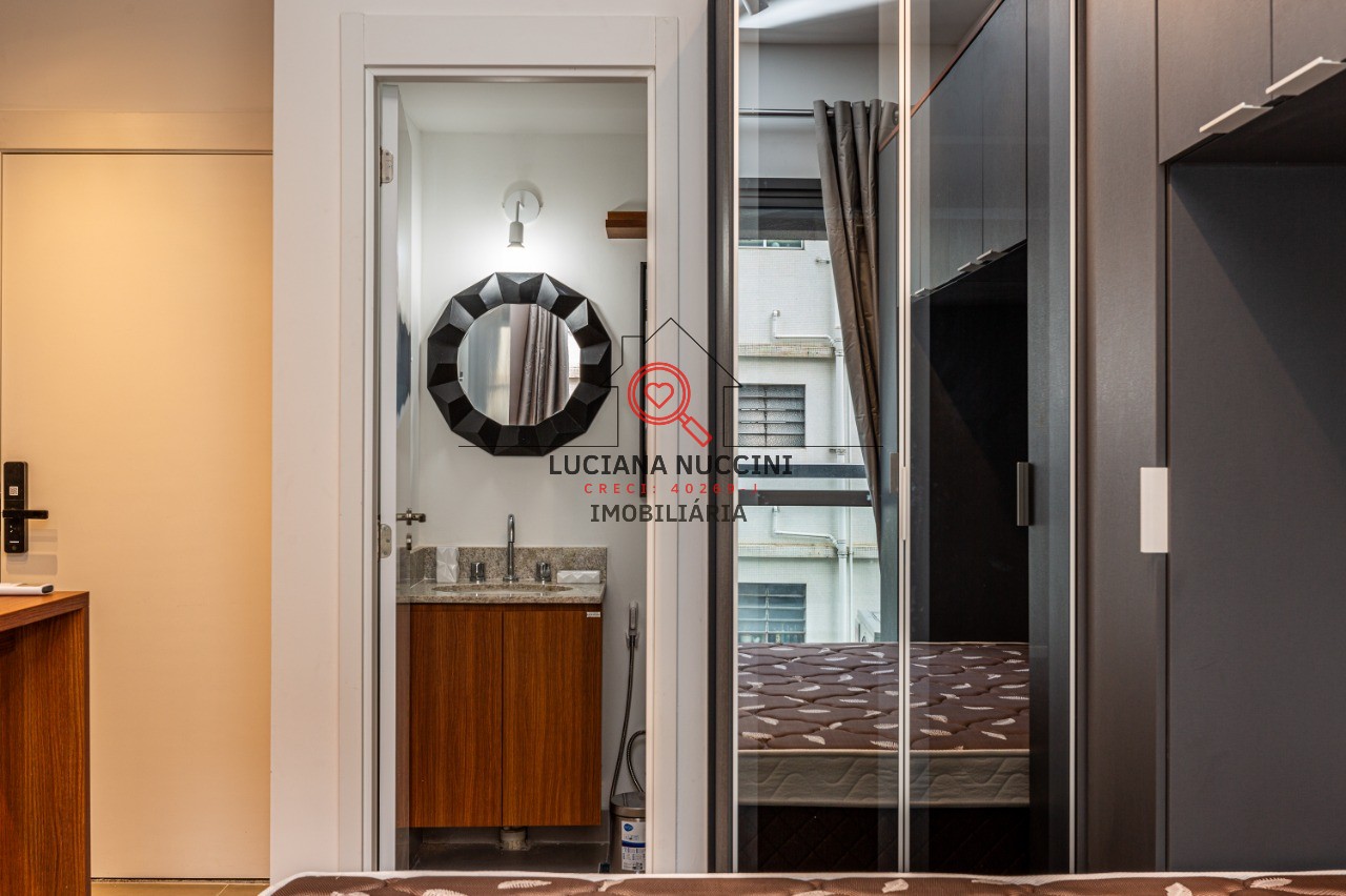 Apartamento para locação no Jardim Paulista, São Paulo-SP: 1 quarto, 1 sala, 1 banheiro e 28m² de área. Venha conferir!