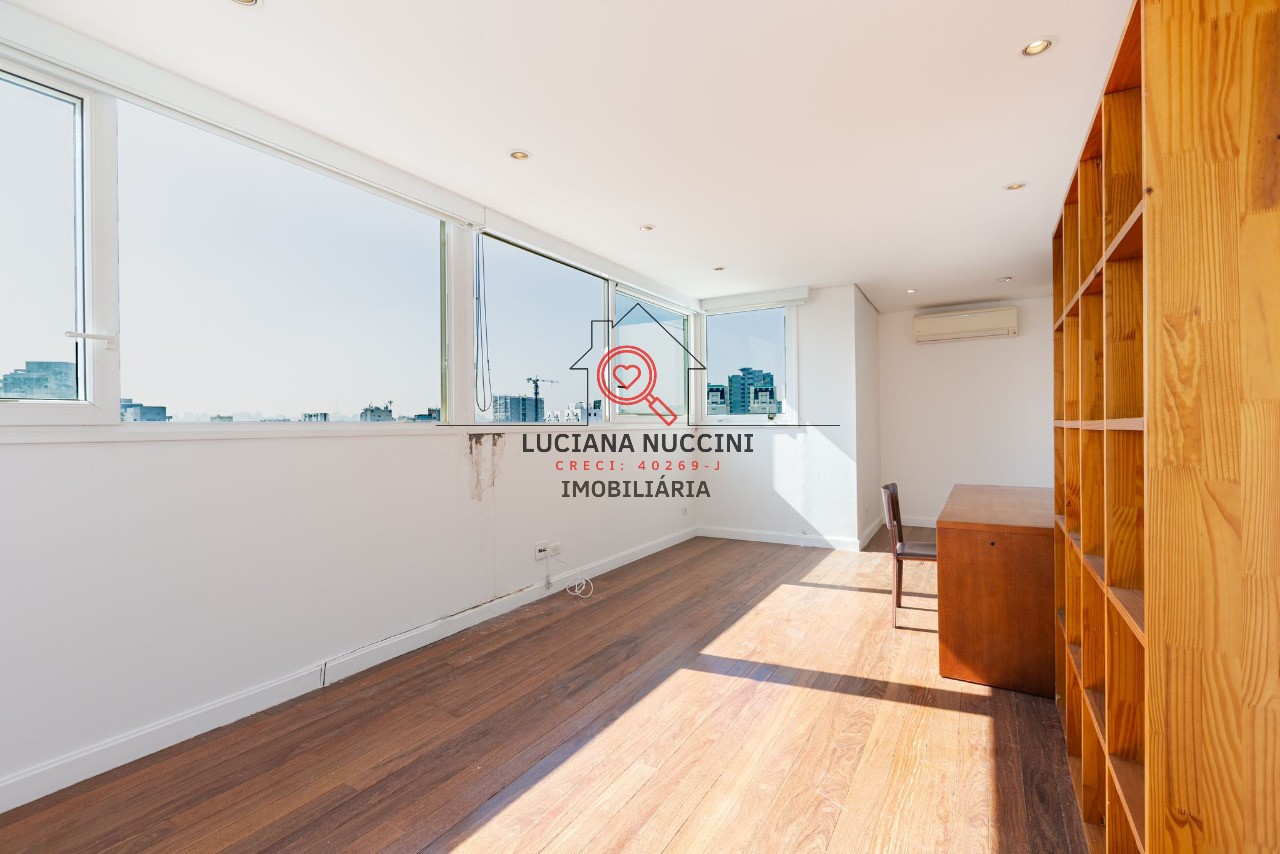 Alugue já este luxuoso apartamento na Vila Nova Conceição, São Paulo-SP! 1 quarto, 2 suítes, 3 banheiros, 3 vagas de garagem e 180m².