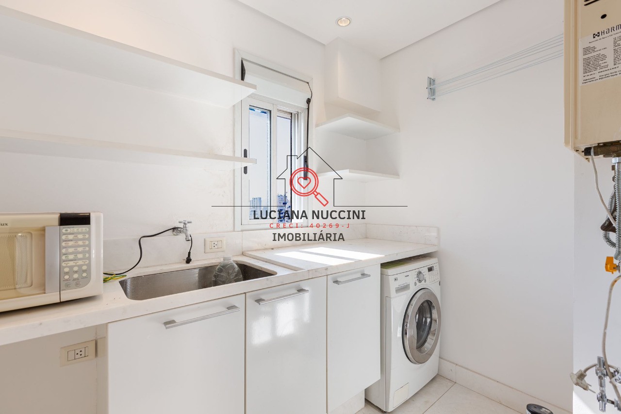 Alugue já este luxuoso apartamento na Vila Nova Conceição, São Paulo-SP! 1 quarto, 2 suítes, 3 banheiros, 3 vagas de garagem e 180m².