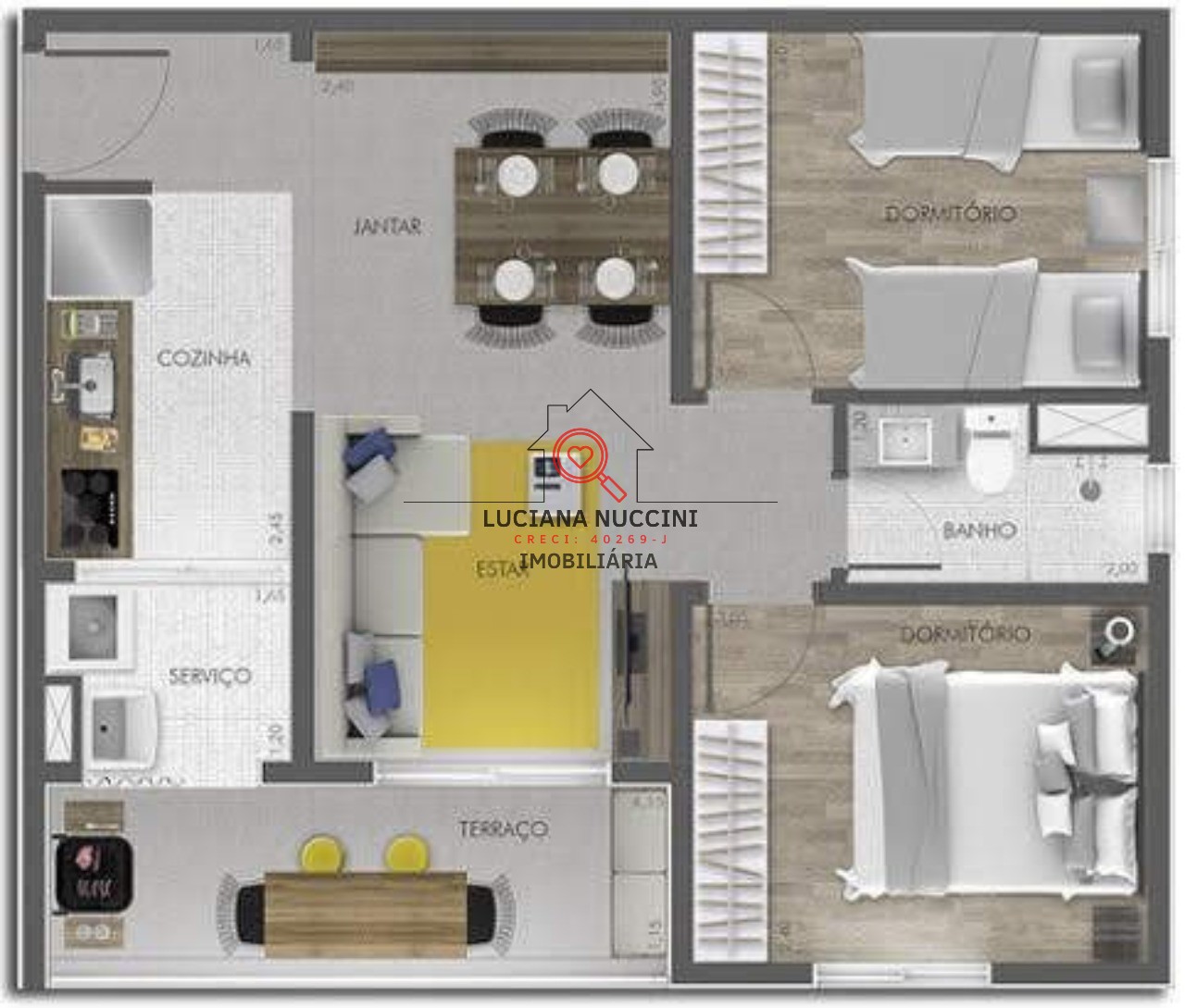 Apartamento à venda no parque rebouças - 2 dormitórios, vaga