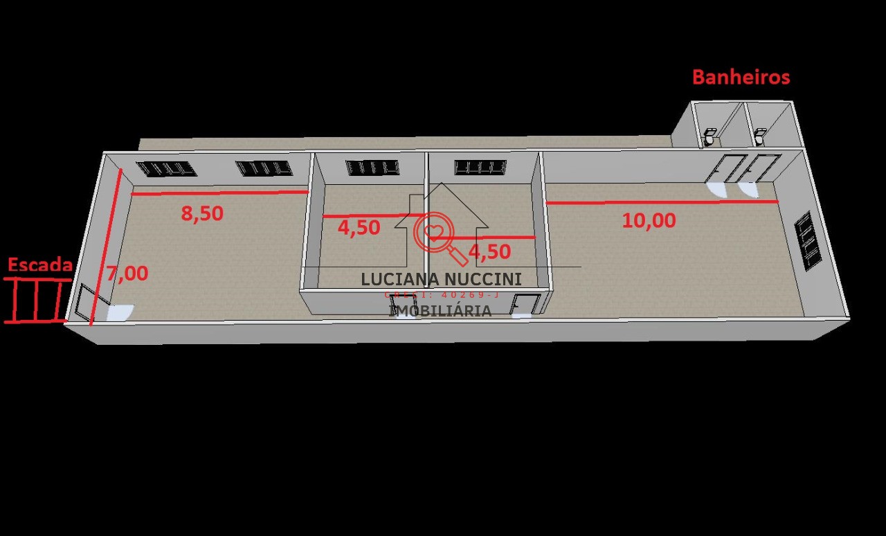 Conjunto Comercial de Alto Padrão no Brás, São Paulo-SP 8 banheiros, 1.515,00 m² de área!