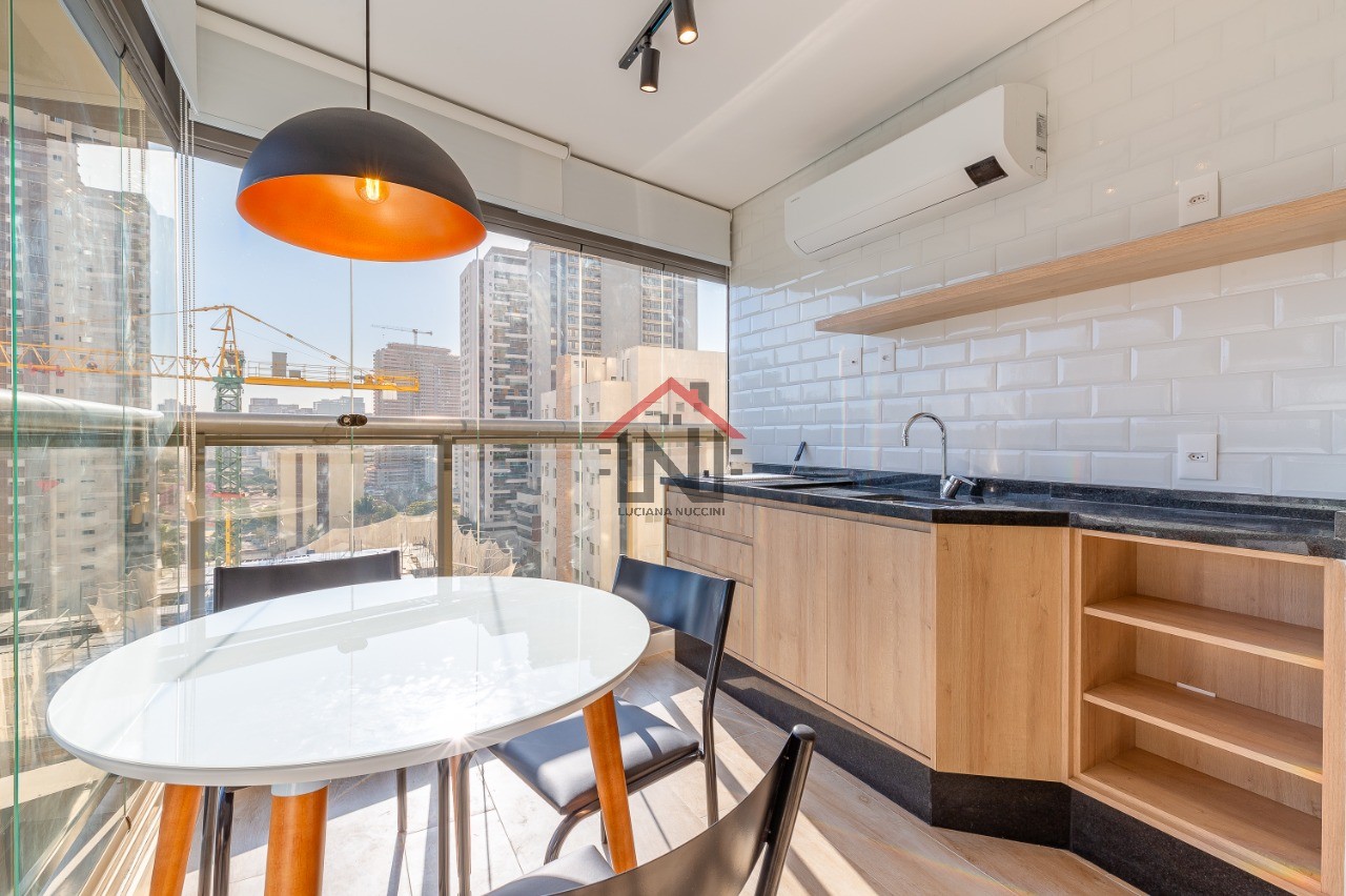 Apartamento para locação em São Paulo-SP, no Jardim das Acácias: 1 quarto, 1 banheiro, 1 vaga de garagem, 50m² de área