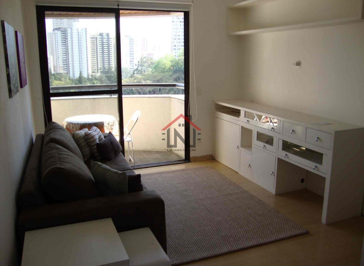 Aluguel de Apartamento no Morumbi, São Paulo-SP: 1 quarto, 1 sala, 1 banheiro, 1 vaga, 45 m² de área