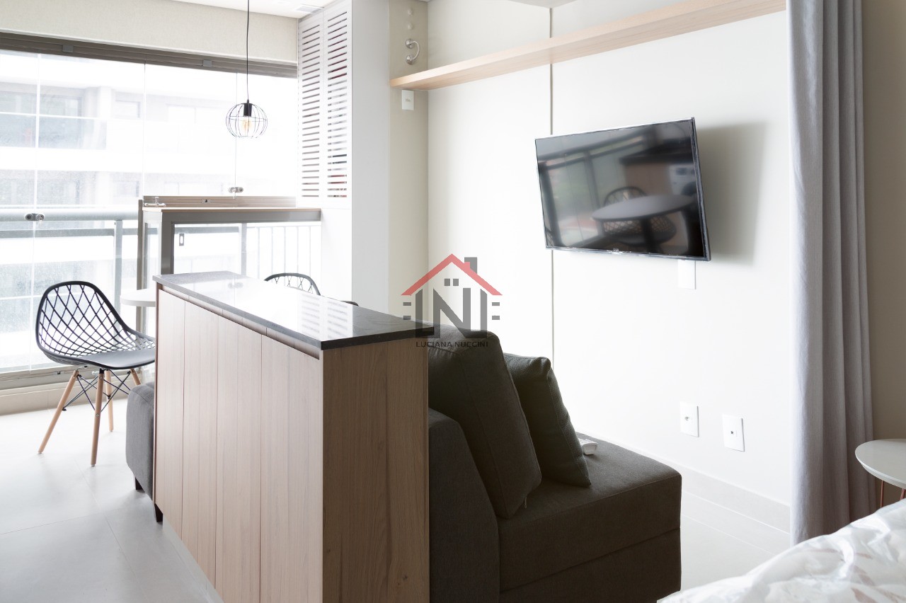 Apartamento para locação em Pinheiros, São Paulo-SP: 1 quarto, 1 banheiro, 1 vaga de garagem, 30m²!