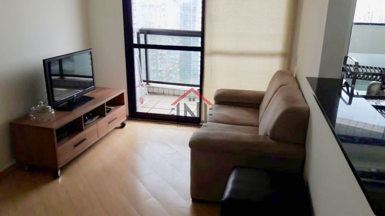 Apartamento para locação na Vila Nova Conceição, São Paulo-SP: 1 Quarto, 1 Banheiro, 1 Vaga de Garagem - 40,00 m².