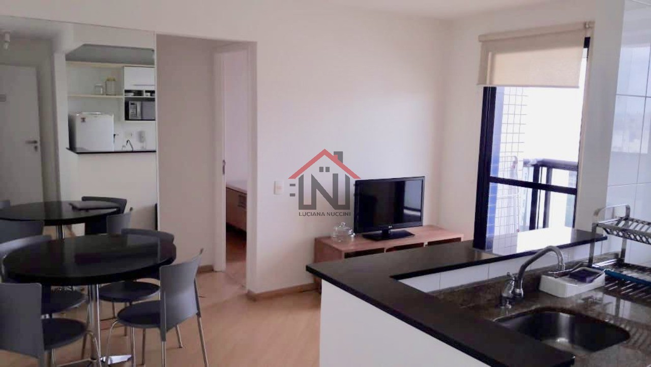 Apartamento para locação na Vila Nova Conceição, São Paulo-SP: 1 Quarto, 1 Banheiro, 1 Vaga de Garagem - 40,00 m².