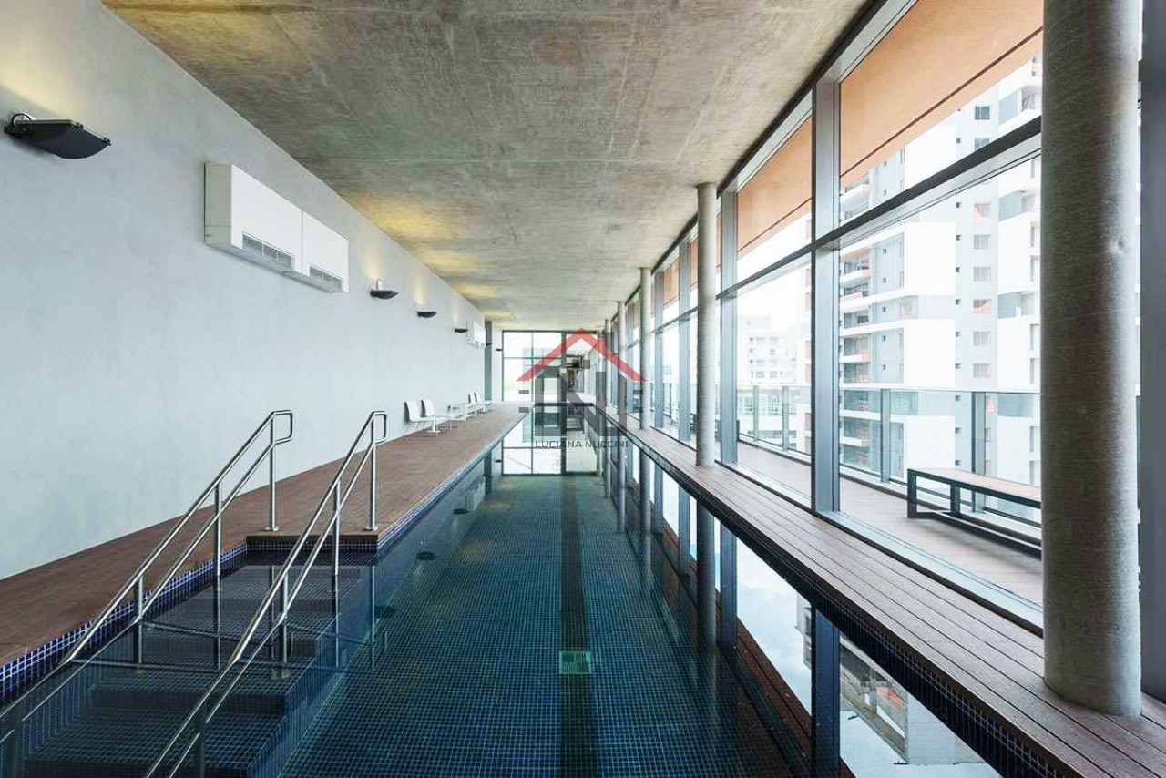 Studio de Luxo no Brooklin Paulista: 1 quarto, 1 banheiro, vaga de garagem, 44m² - São Paulo-SP